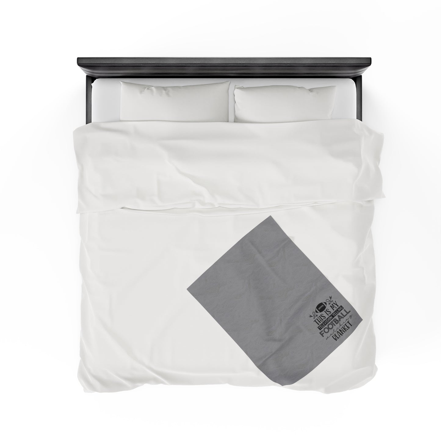 Football Watching Velveteen Plush Blanket