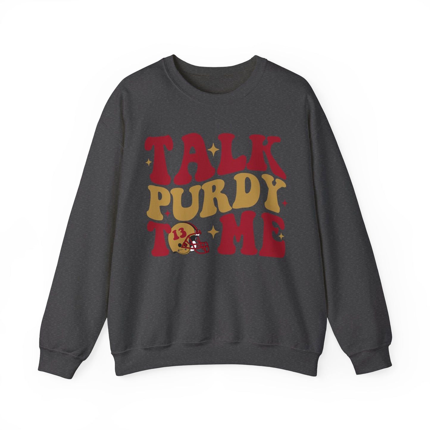 Talk Purdy To Me Heavy Blend™ Crewneck Sweatshirt