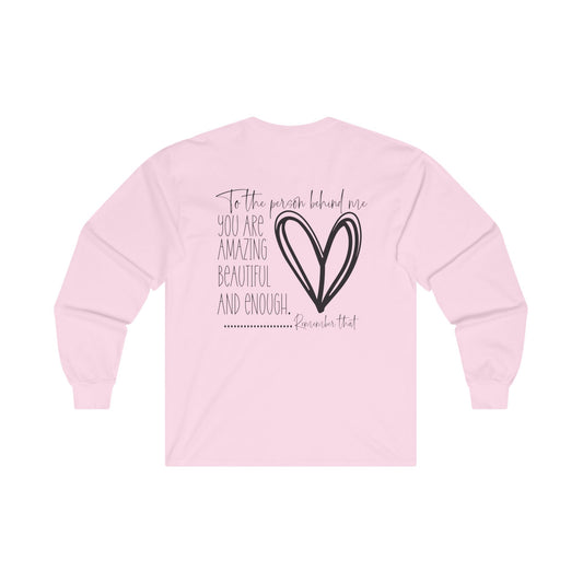 Person Behind Me Ultra Cotton Long Sleeve Tee