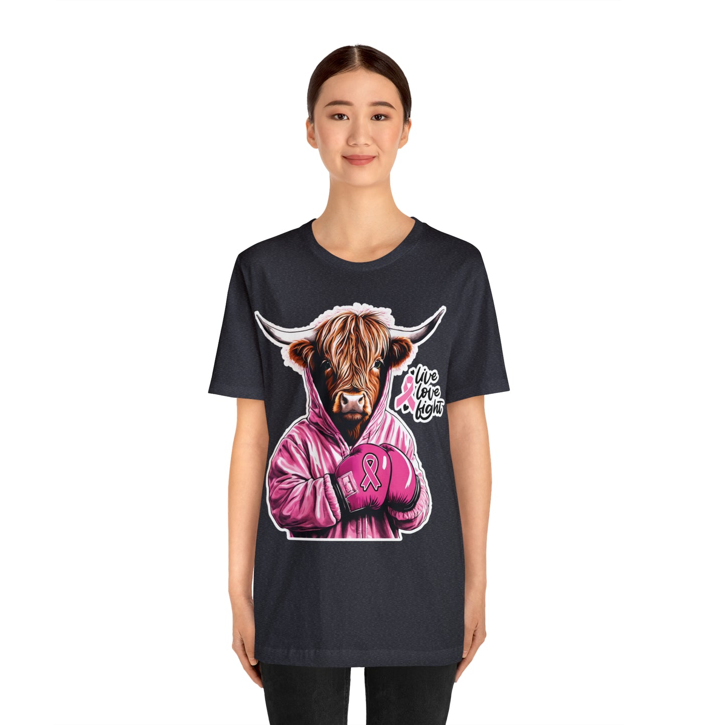 Live Love Fight Cow Breast Cancer Awareness