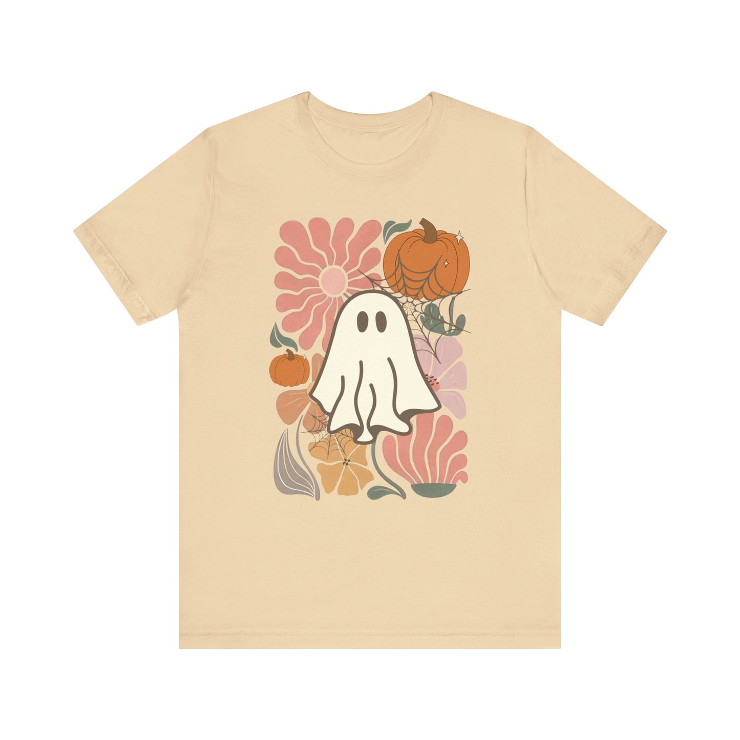 Boho Floral Ghost Jersey Short Sleeve Tee
