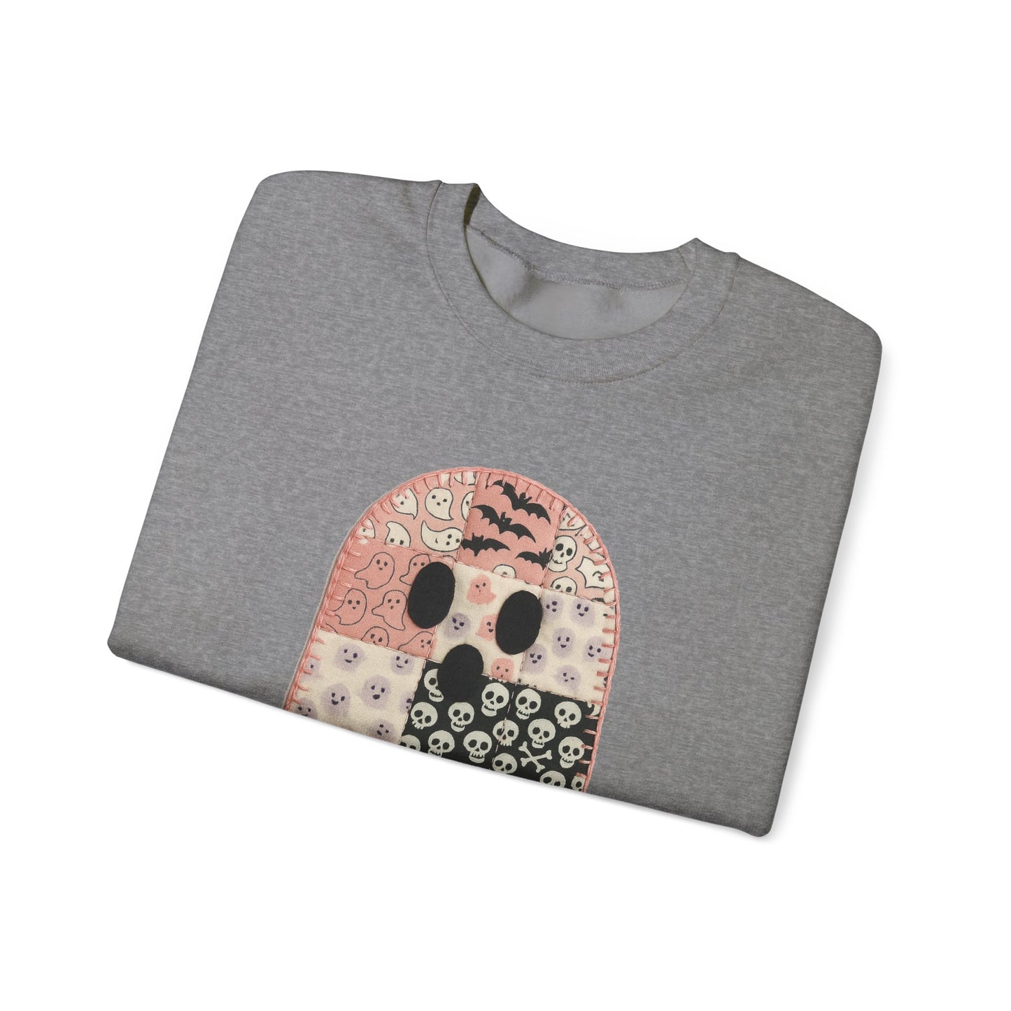 Patchwork Ghost Heavy Blend™ Crewneck Sweatshirt