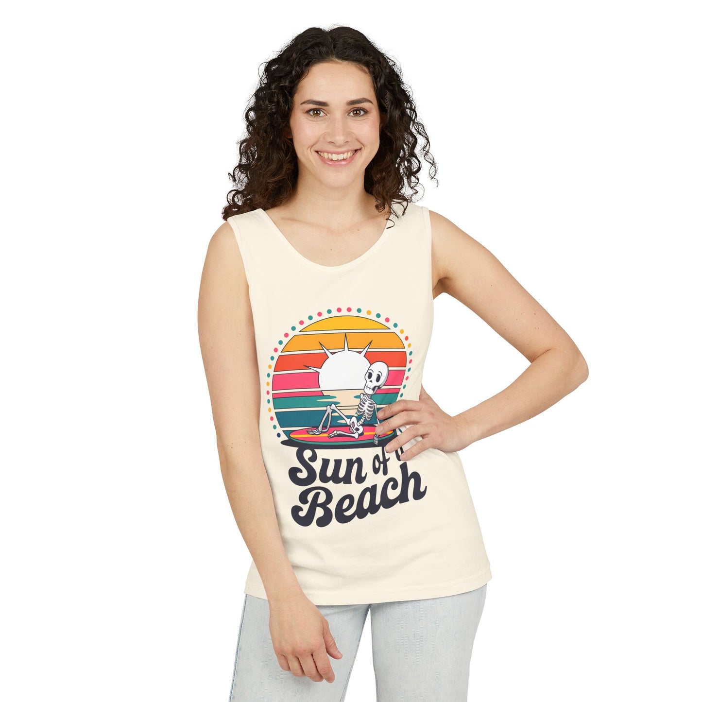 Sun Of A Beach Garment-Dyed Tank Top