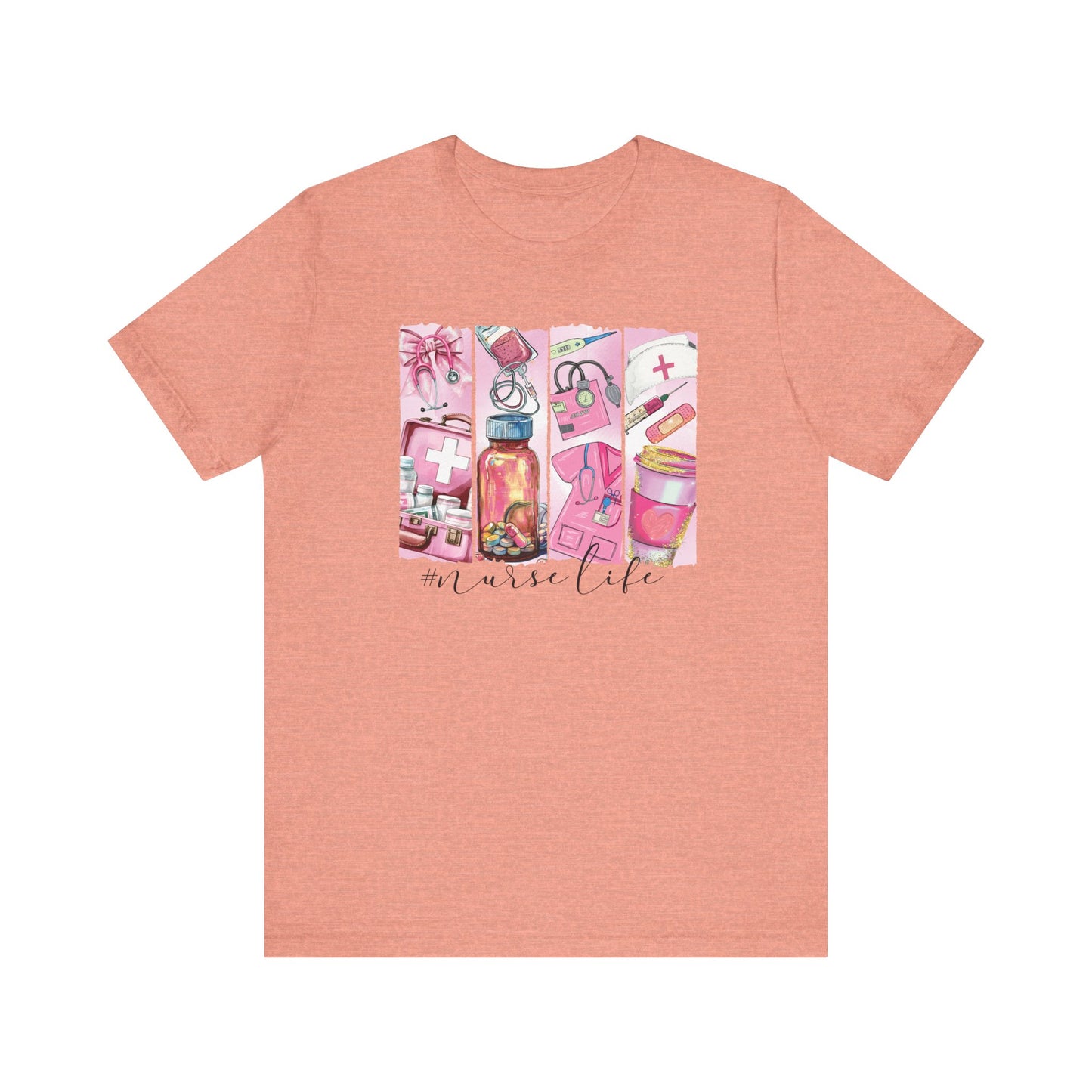 Nurse Life Brushstrokes Jersey Short Sleeve Tee