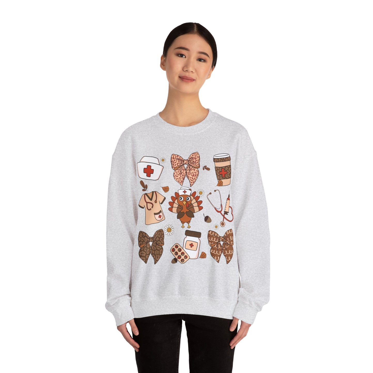 Nurse Turkey Heavy Blend™ Crewneck Sweatshirt