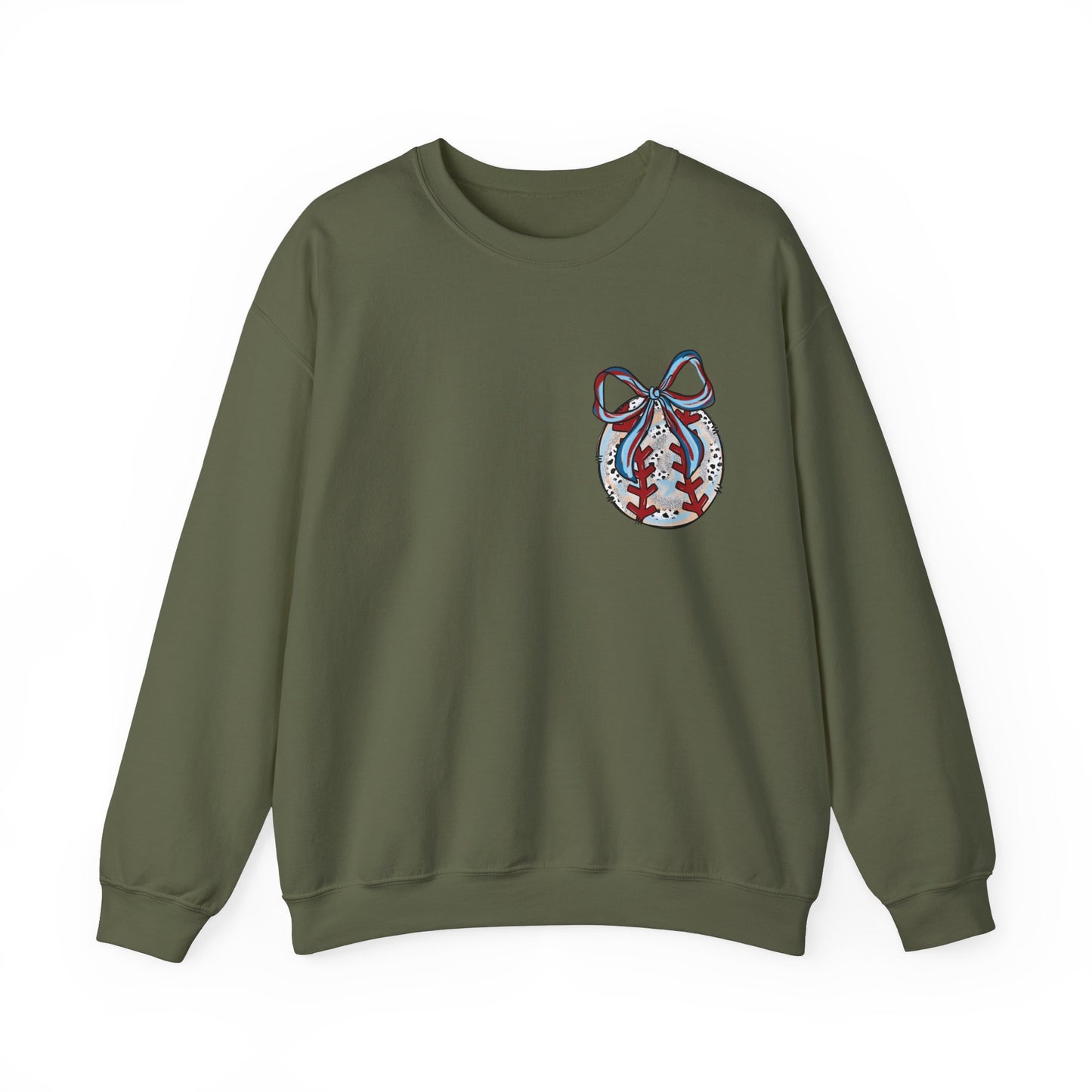 Doodle Baseball Pocket Heavy Blend™ Crewneck Sweatshirt