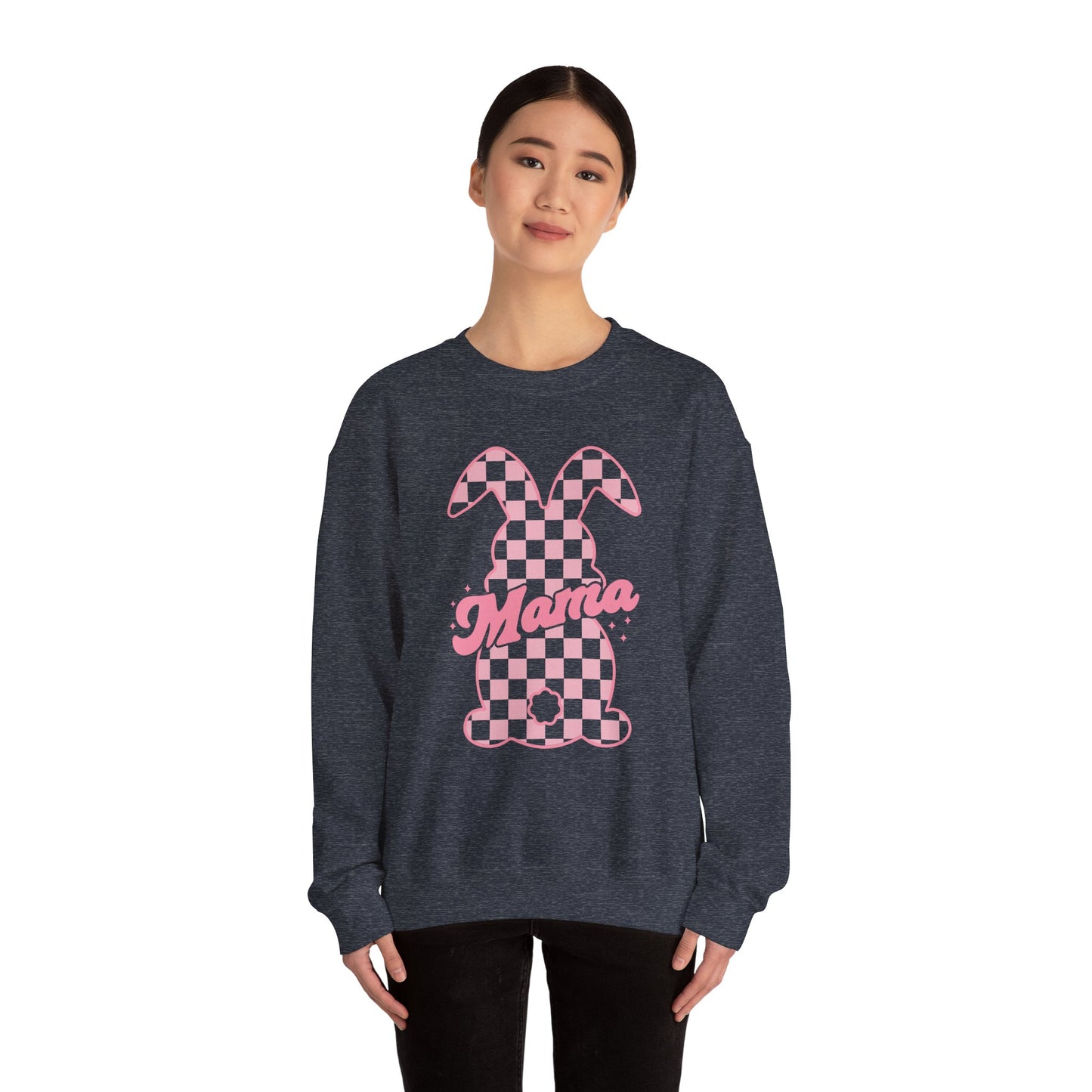 Pink Bunny Mama Heavy Blend™ Crewneck Sweatshirt