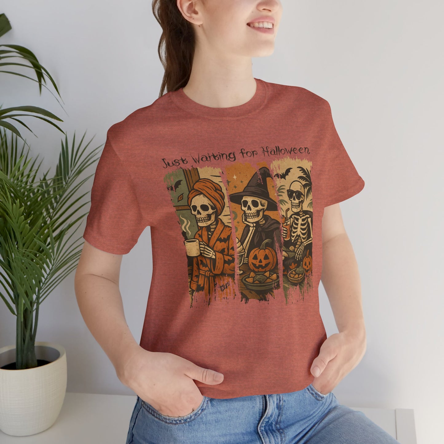 Waiting For Halloween Jersey Short Sleeve Tee