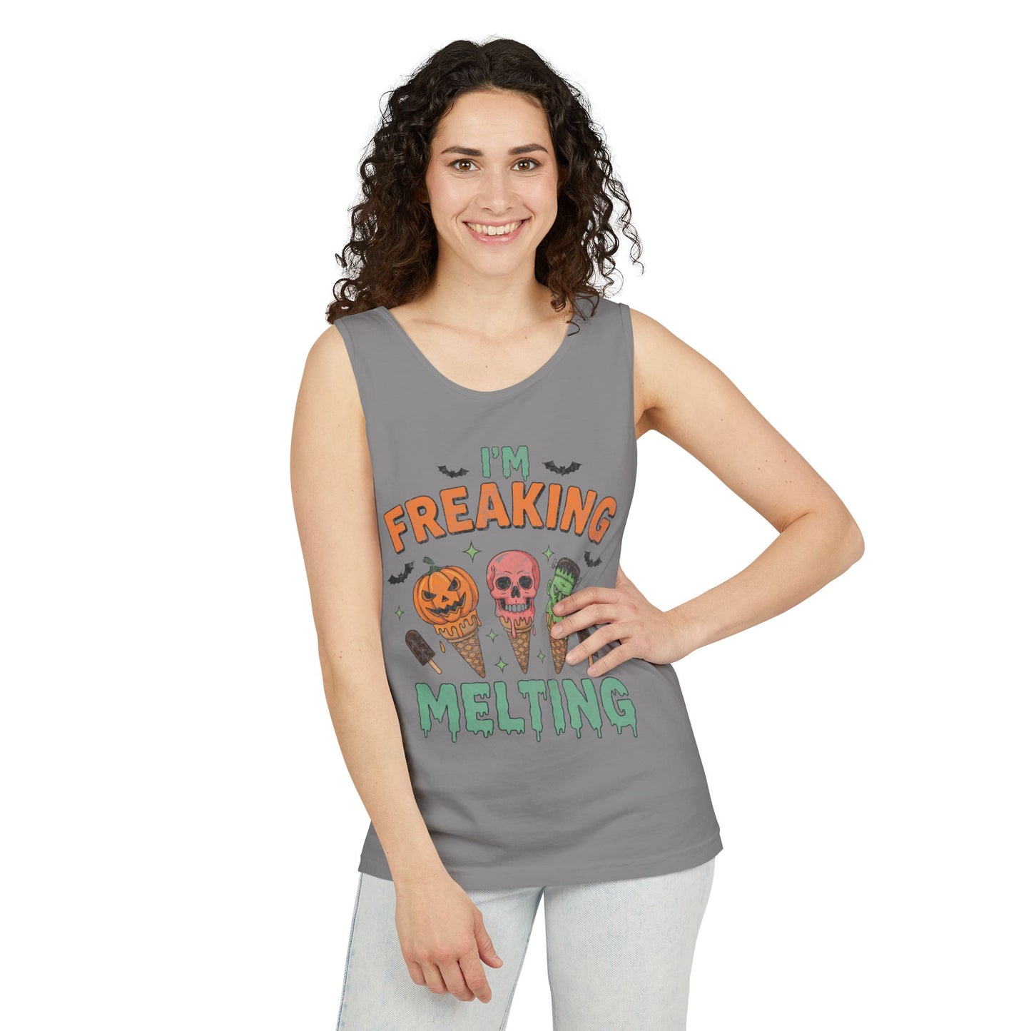 Im Freaking Melting Garment-Dyed Tank Top