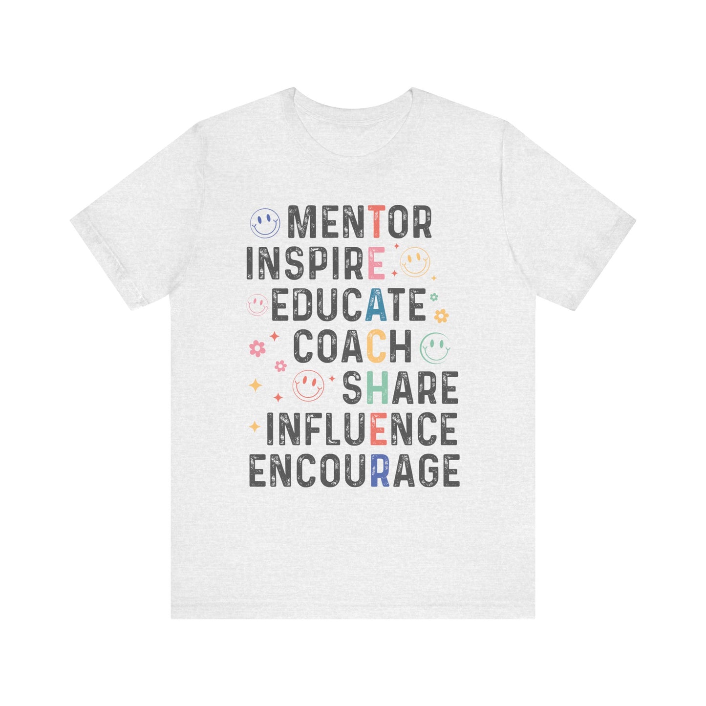 T-E-A-C-H-E-R Jersey Short Sleeve Tee