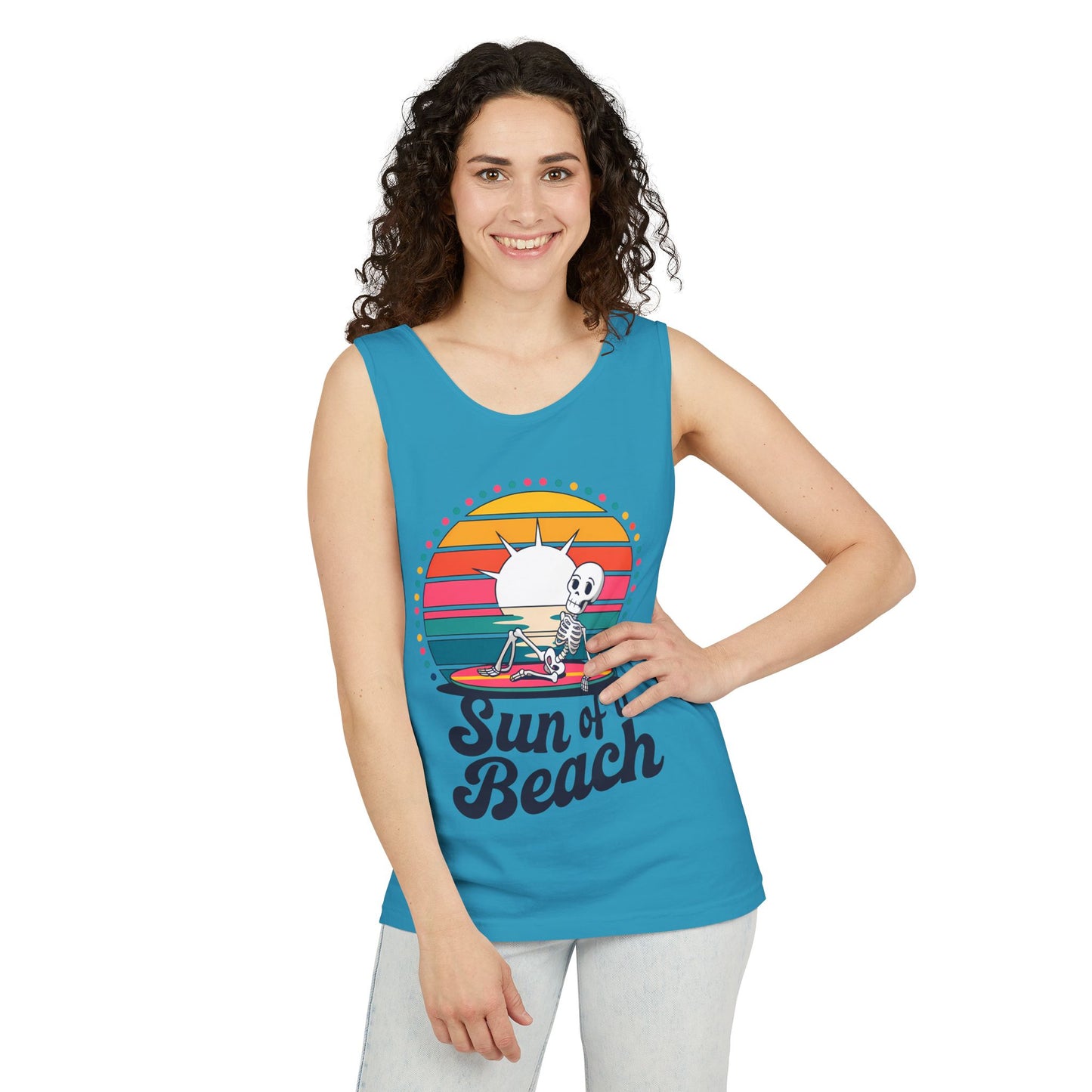 Sun Of A Beach Garment-Dyed Tank Top