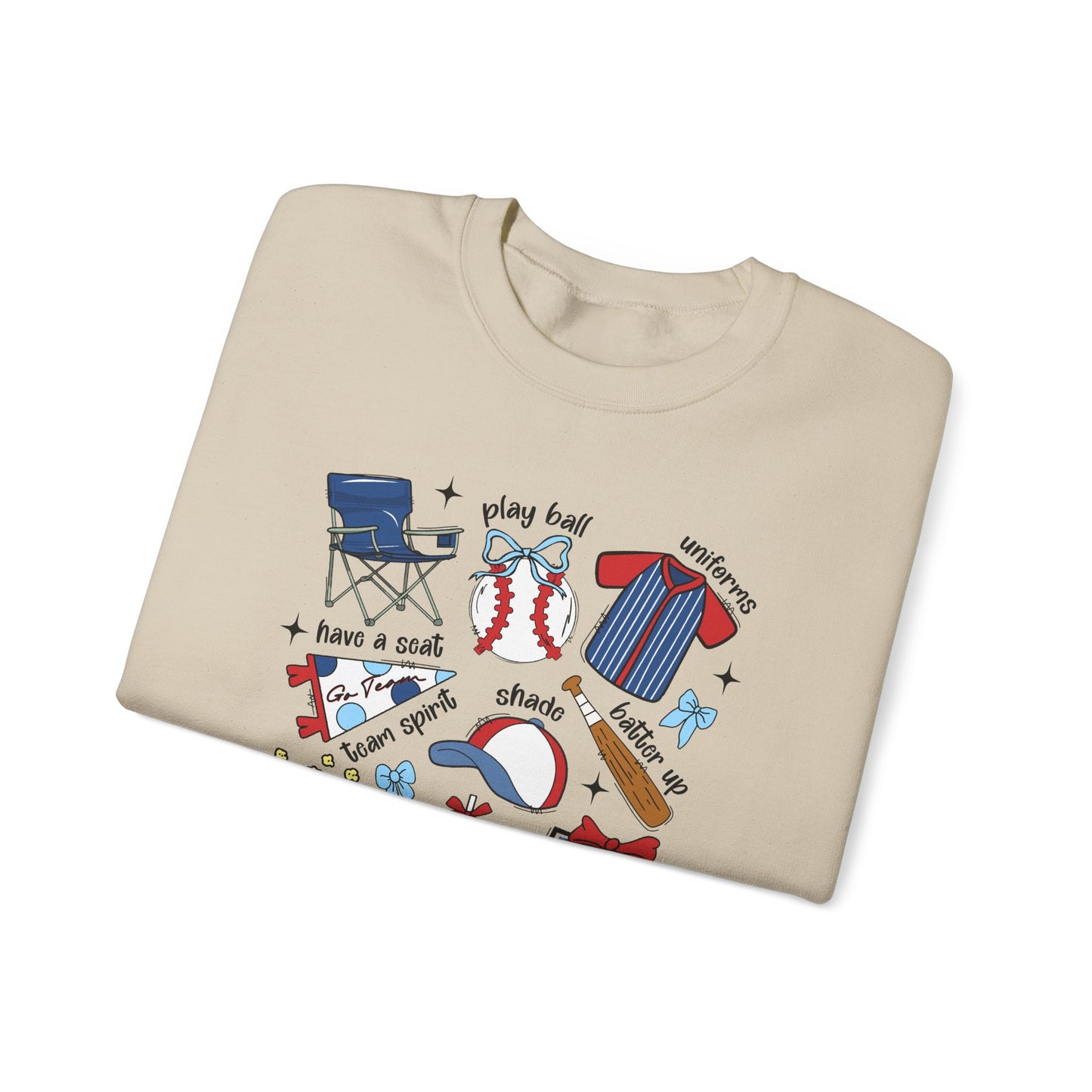 Game Day Essentials Baseball Heavy Blend™ Crewneck Sweatshirt