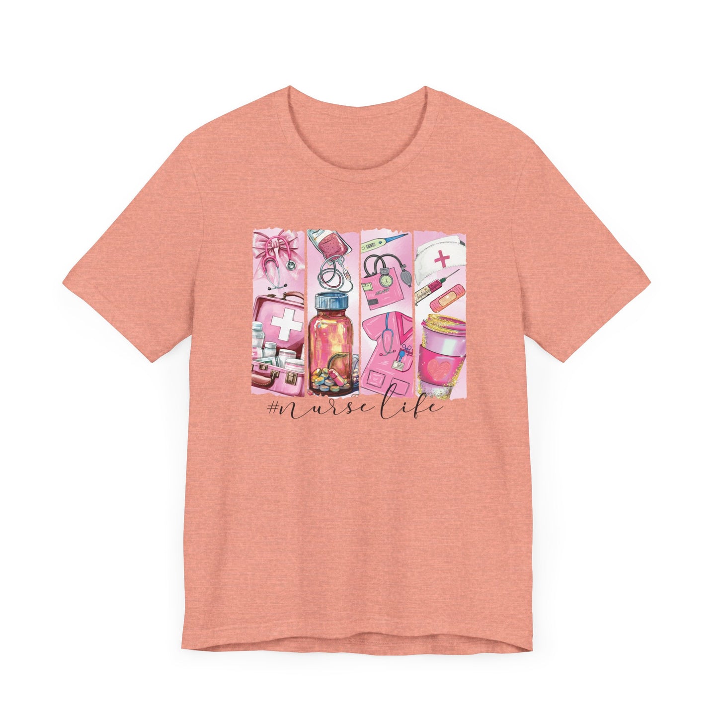 Nurse Life Brushstrokes Jersey Short Sleeve Tee