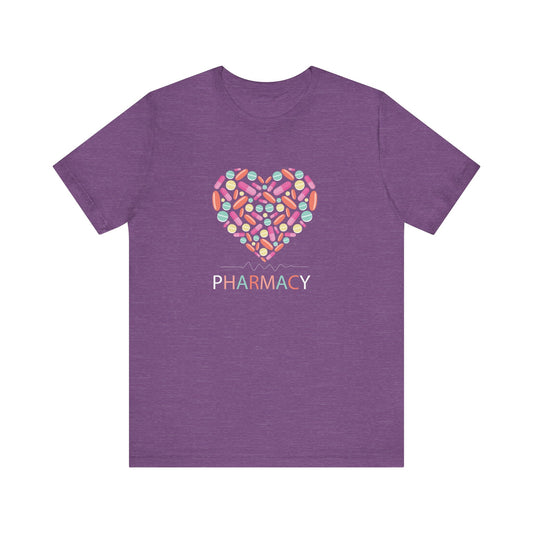 Pharmacy Pill Heart Jersey Short Sleeve Tee CYOT