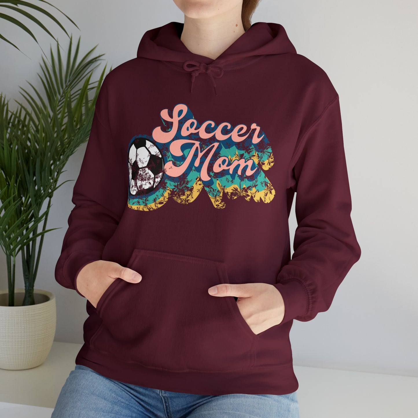 Retro Soccer Mom Heavy Blend™ Hooded Sweatshirt