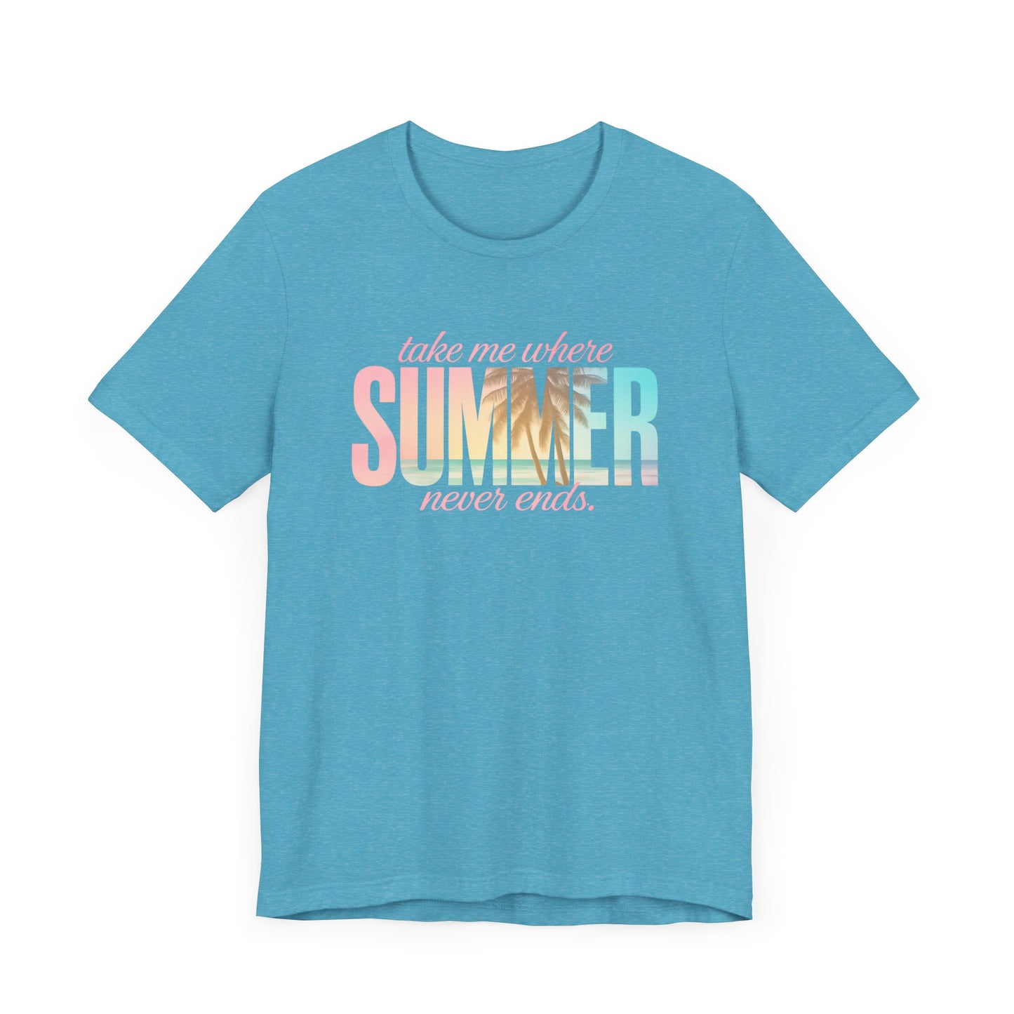 Summer Never Ends Jersey Short Sleeve Tee