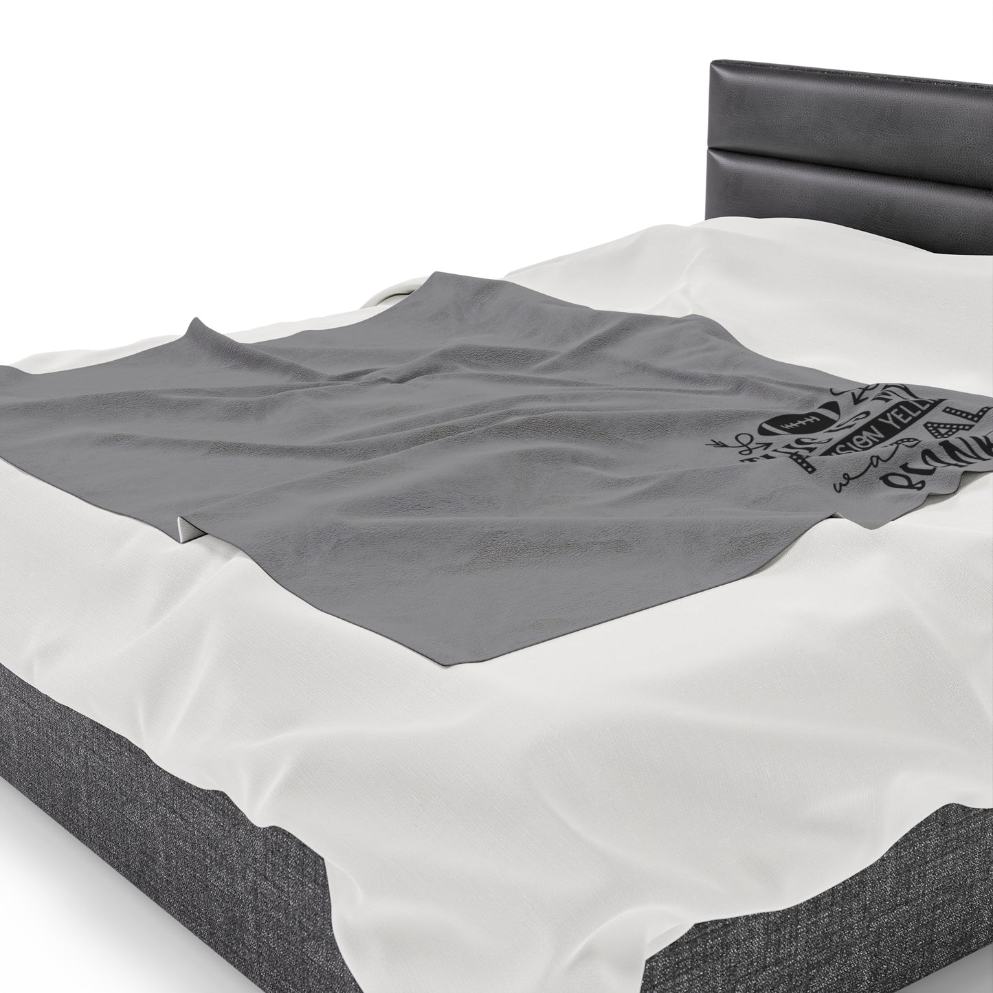 Football Watching Velveteen Plush Blanket
