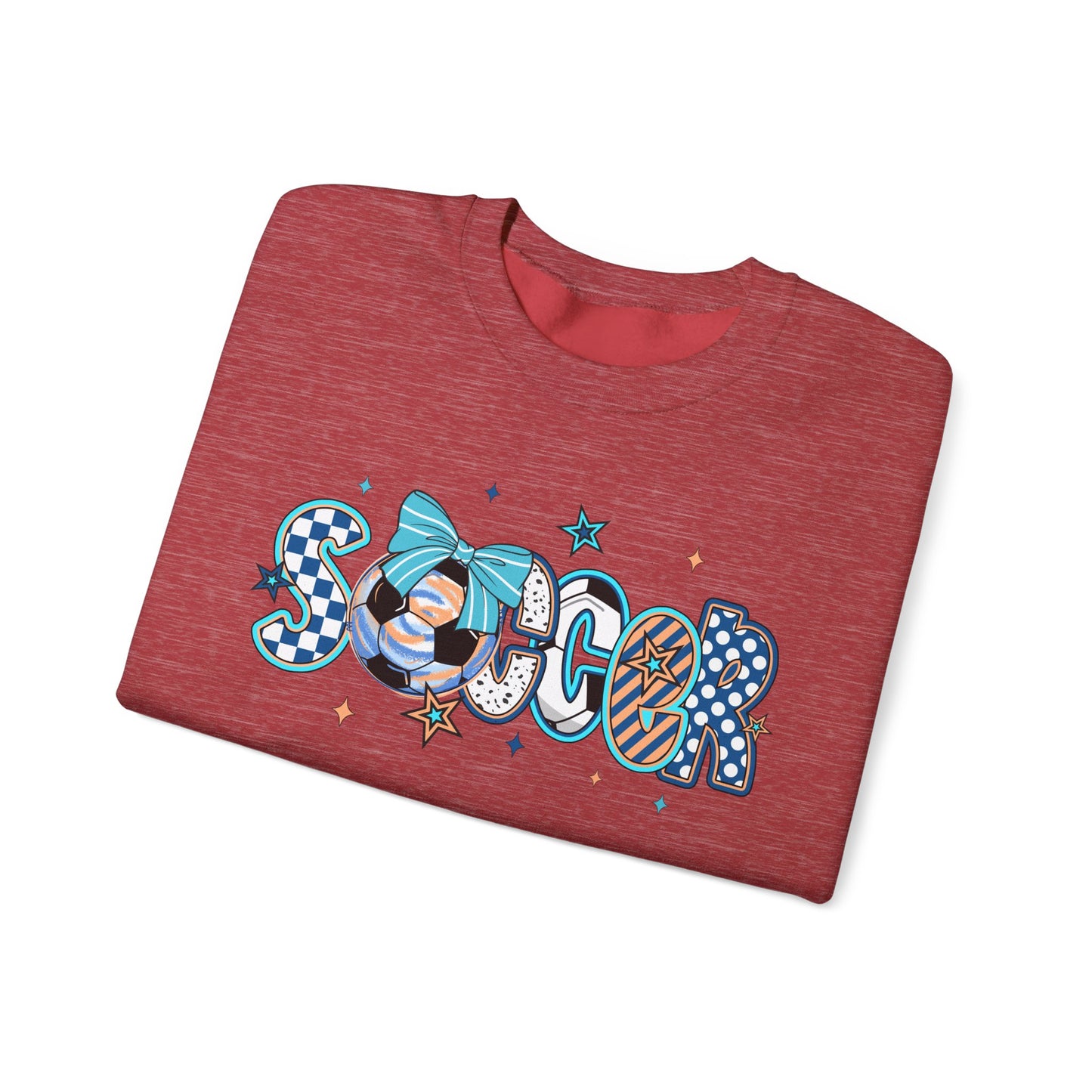 Doodle Soccer Heavy Blend™ Crewneck Sweatshirt