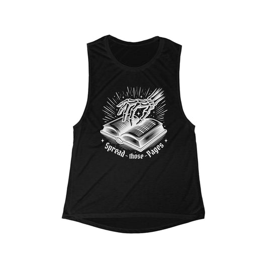 Spread Those Pages Women's Flowy Scoop Muscle Tank
