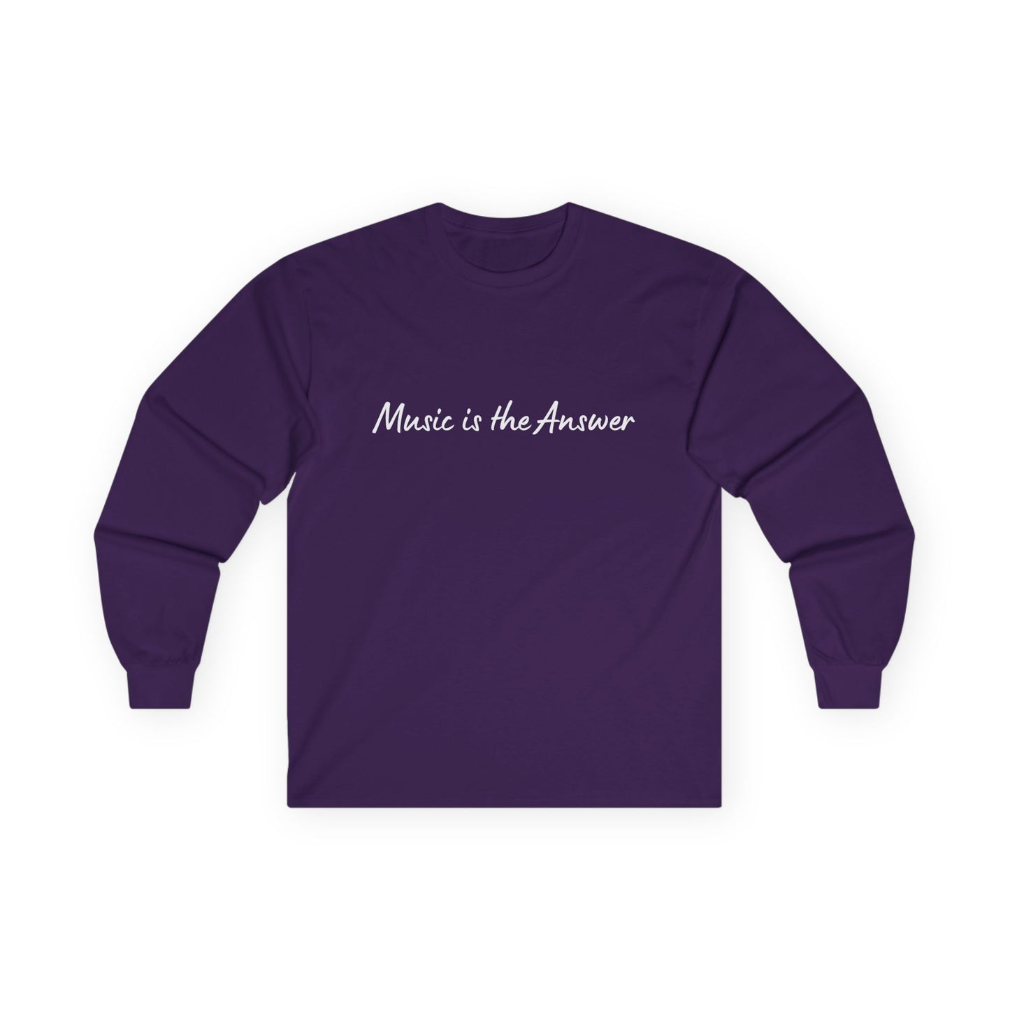 Music Is The Answer Ultra Cotton Long Sleeve Tee