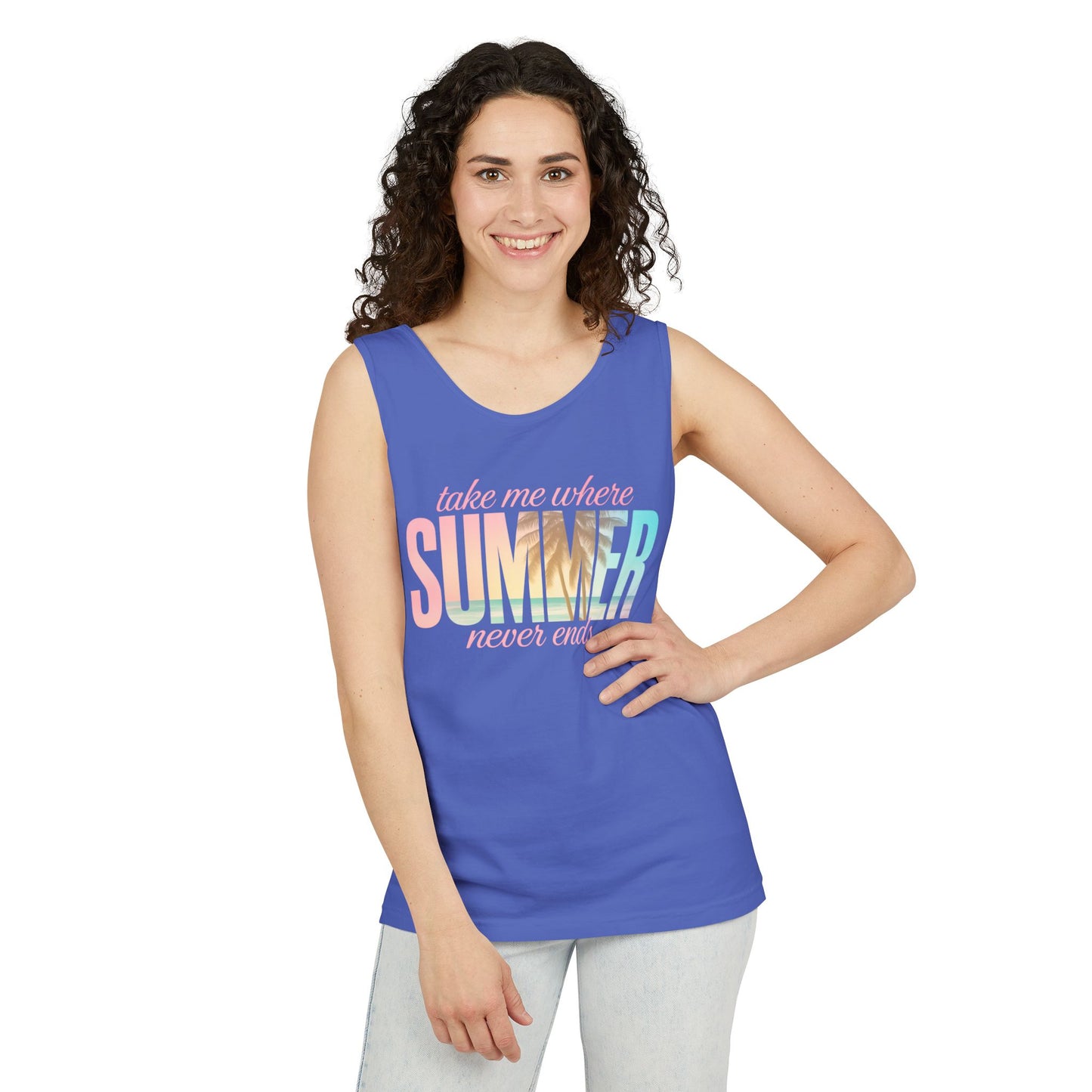 Summer Never Ends Garment-Dyed Tank Top