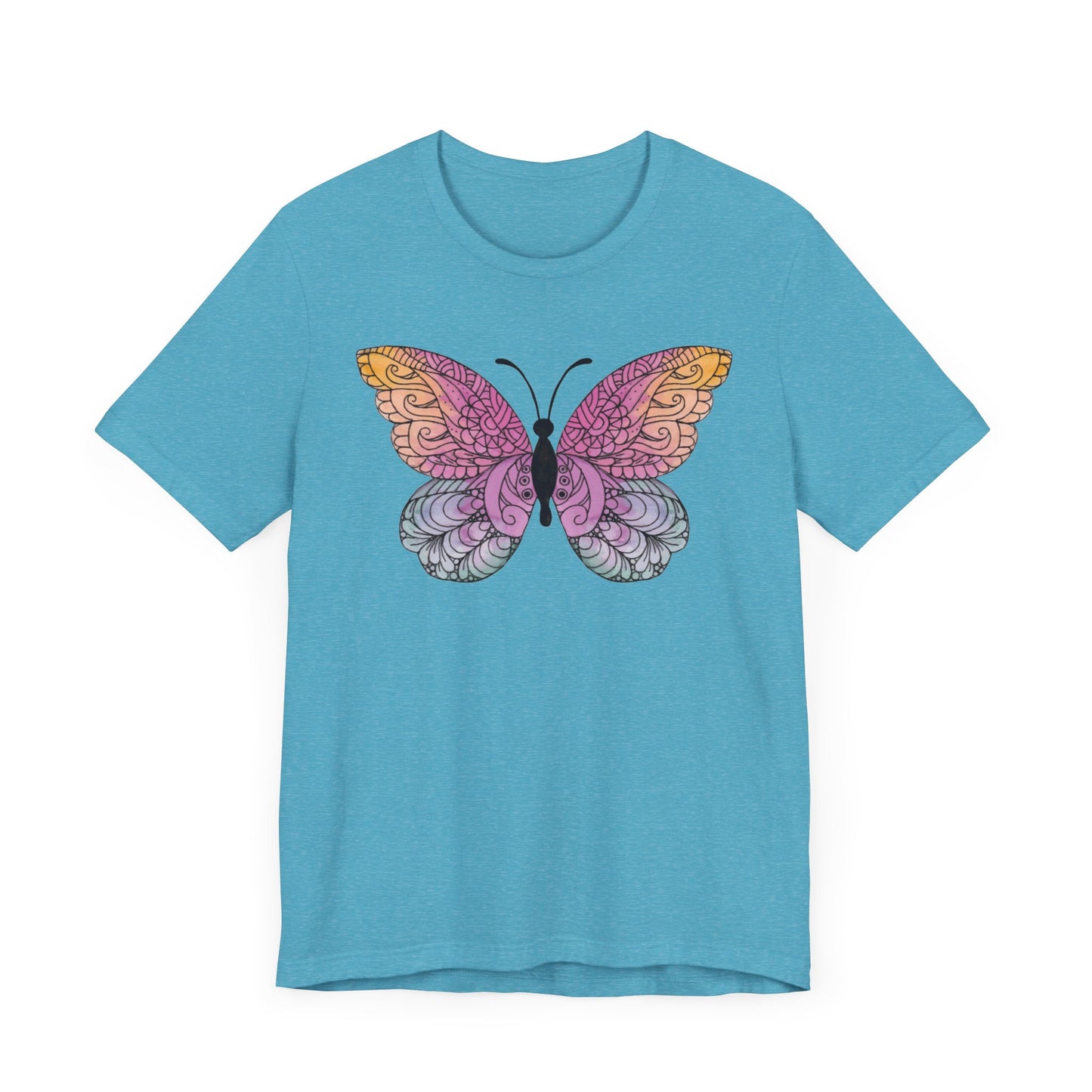 Mandala Butterfly Jersey Short Sleeve Tee