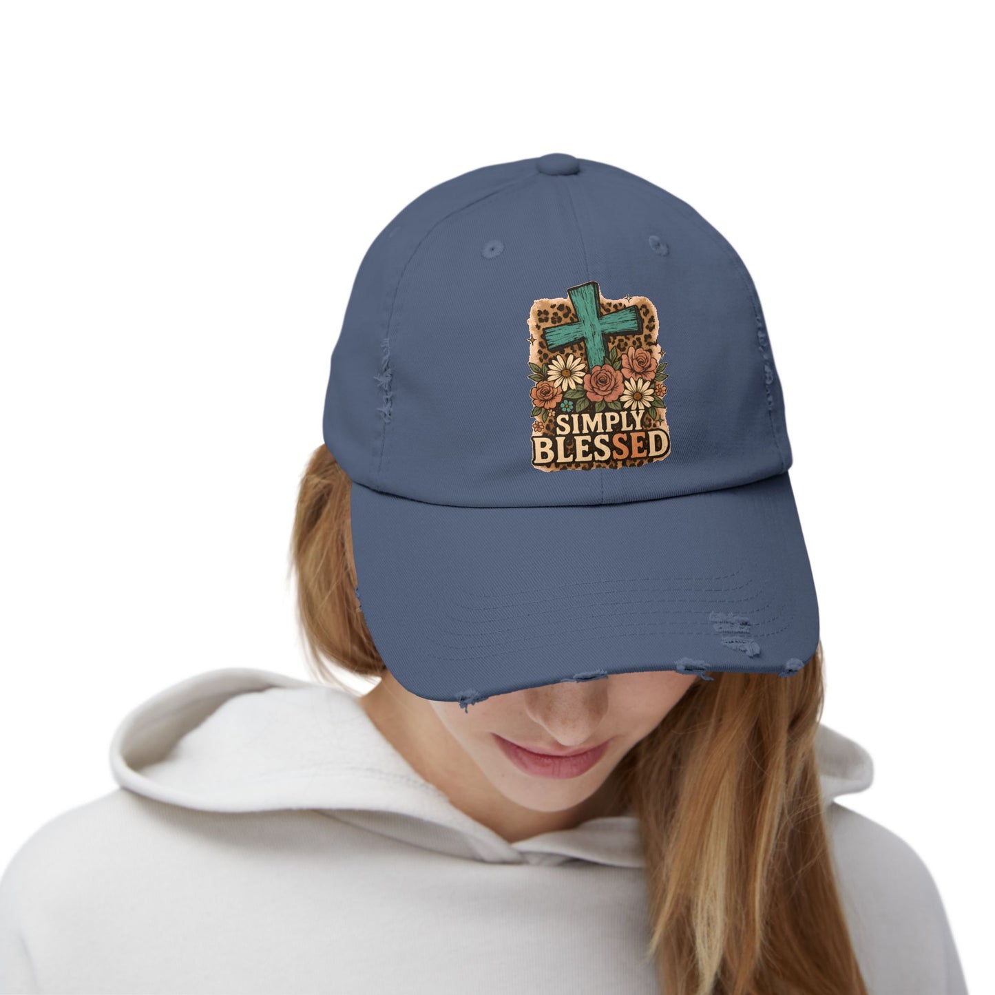 Simply Blessed Distressed Cap