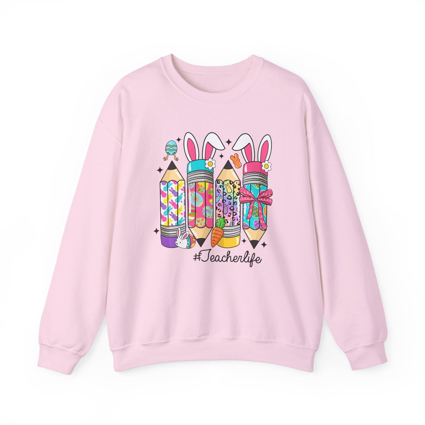 Easter Pencils Teacher Life  Heavy Blend™ Crewneck Sweatshirt