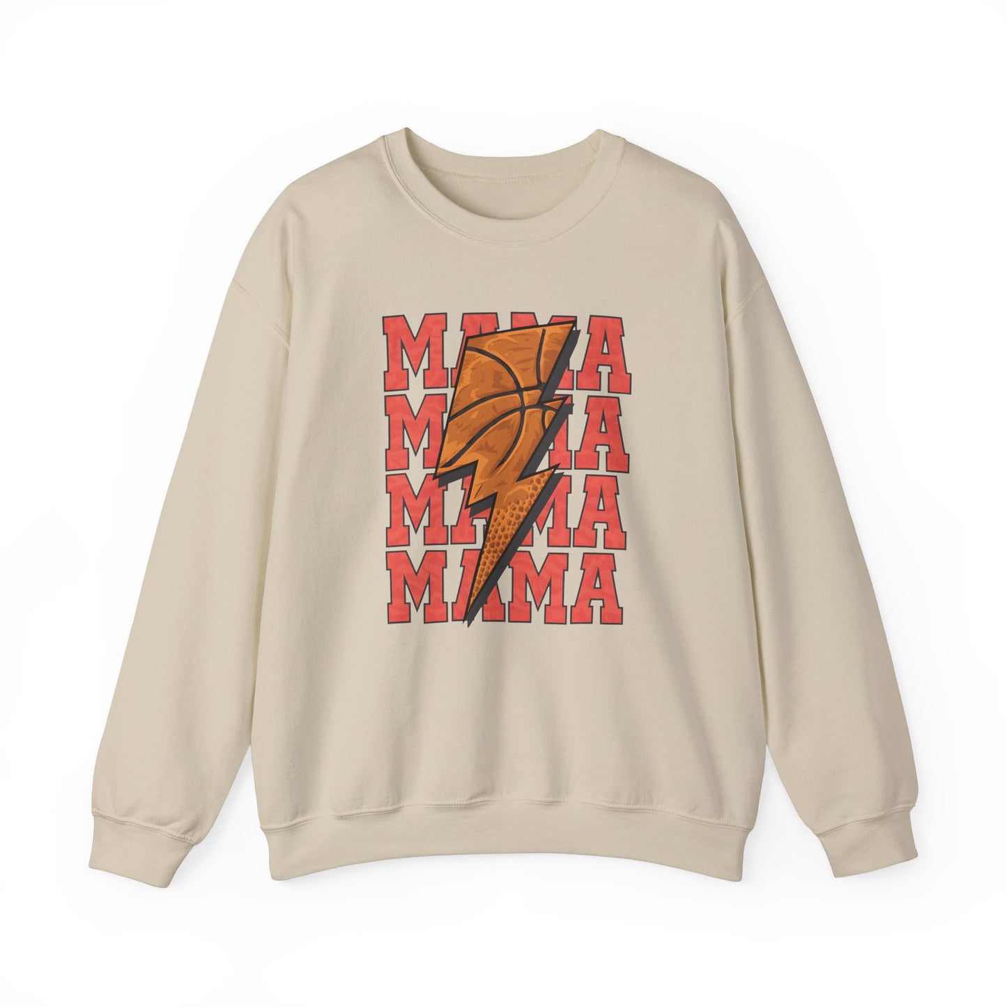 Stacked Basketball Mama Heavy Blend™ Crewneck Sweatshirt