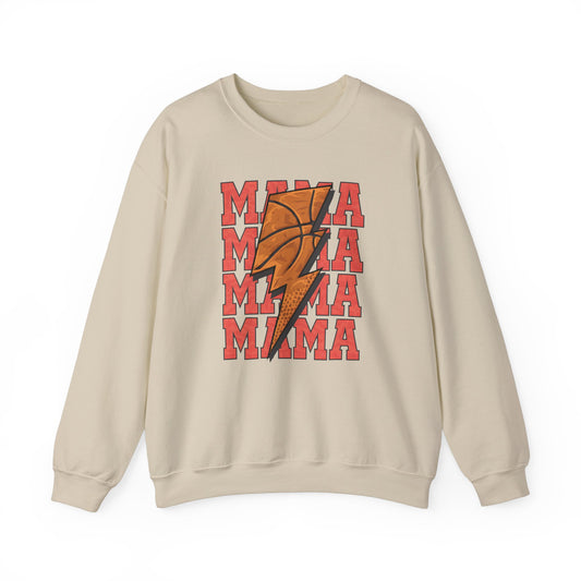 Stacked Basketball Mama Heavy Blend™ Crewneck Sweatshirt