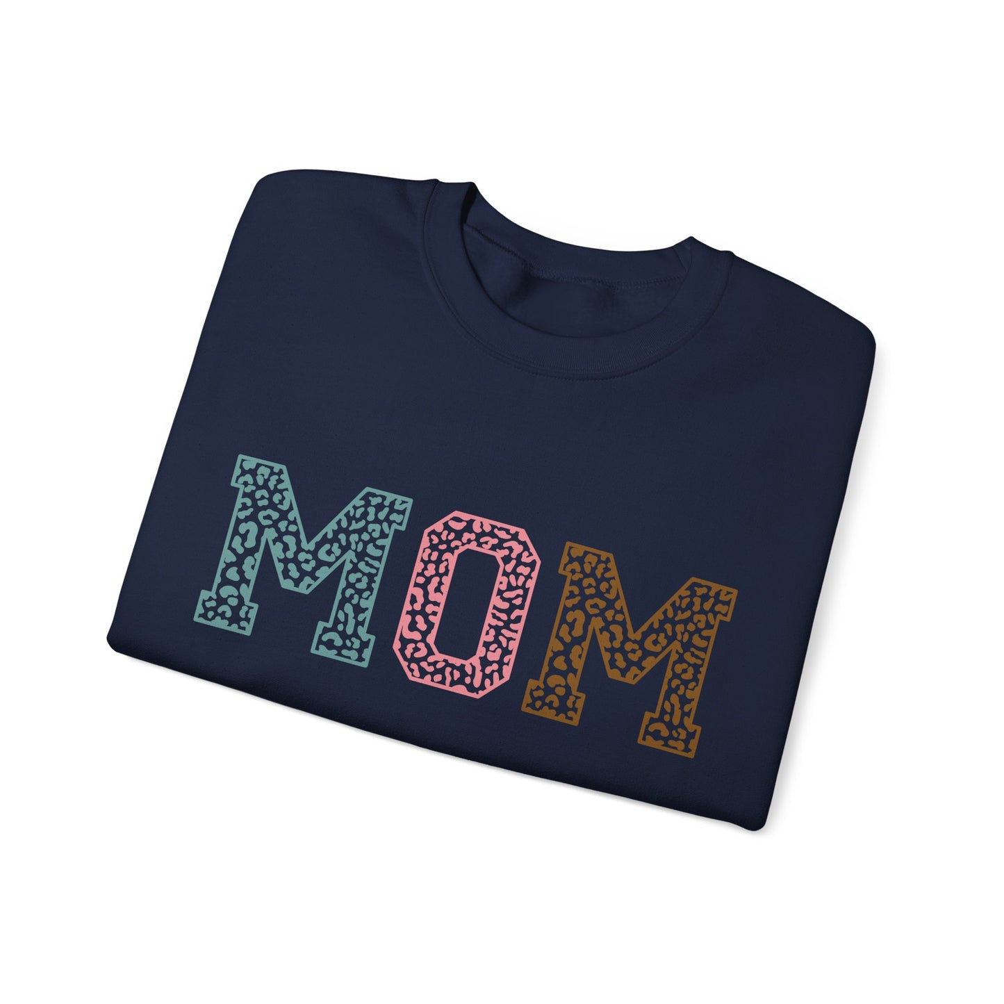 Leopard MOM Heavy Blend™ Crewneck Sweatshirt