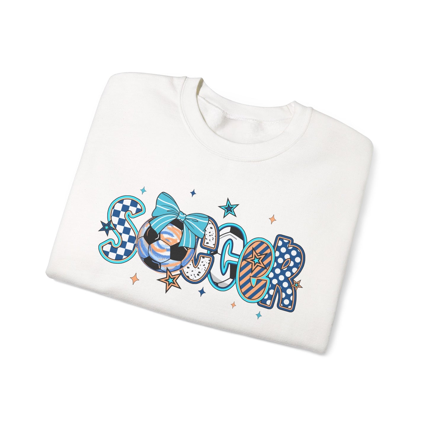 Doodle Soccer Heavy Blend™ Crewneck Sweatshirt