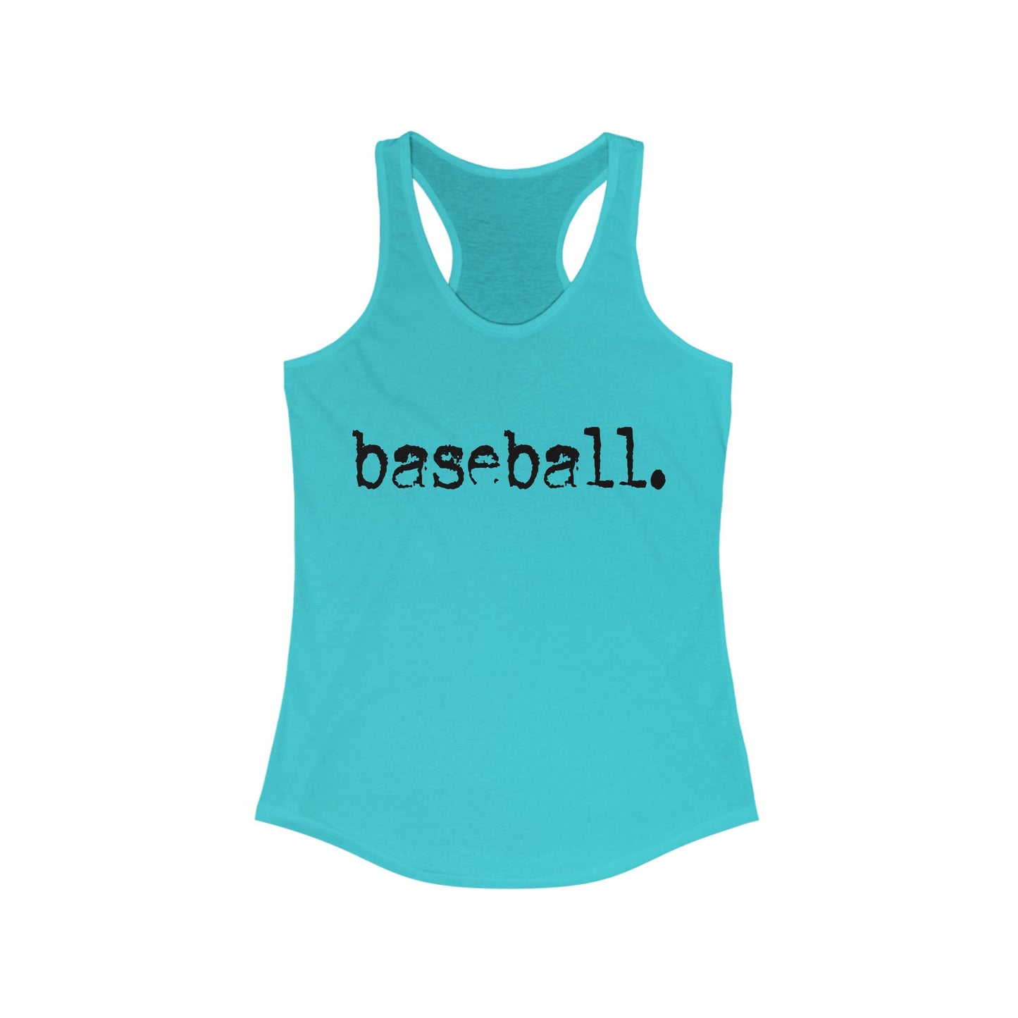 Baseball . Women's Ideal Racerback Tank