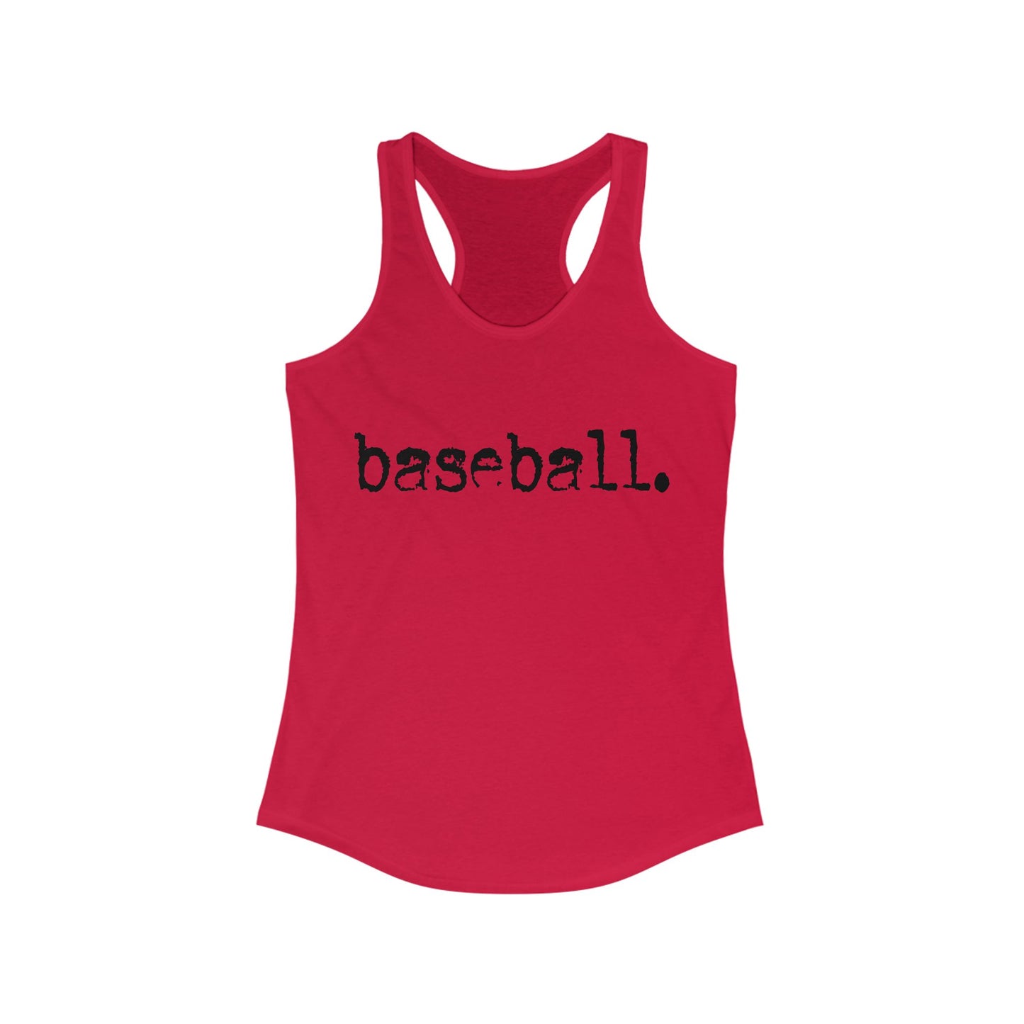 Baseball . Women's Ideal Racerback Tank
