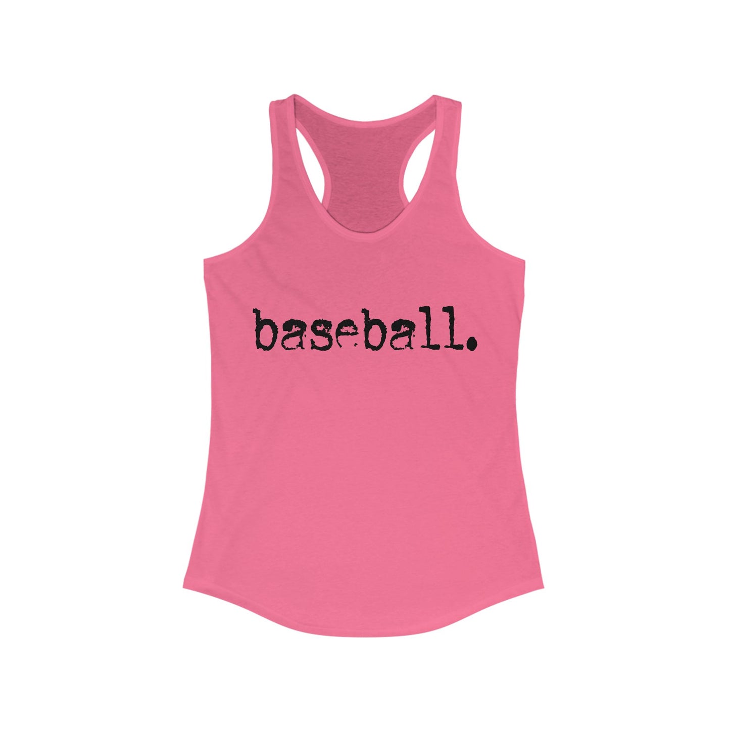 Baseball . Women's Ideal Racerback Tank