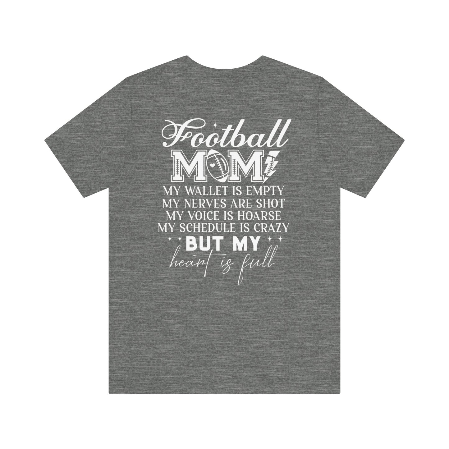 Football Mom F/B Jersey Short Sleeve Tee
