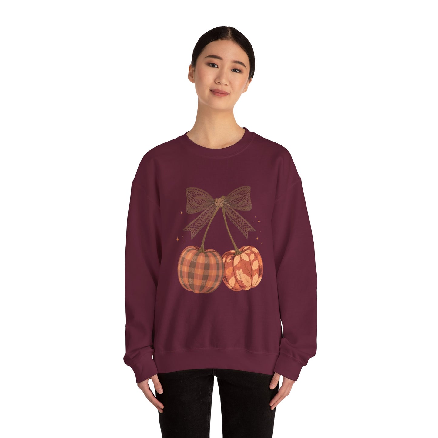 Preppy Cherry Pumpkins Heavy Blend™ Crewneck Sweatshirt