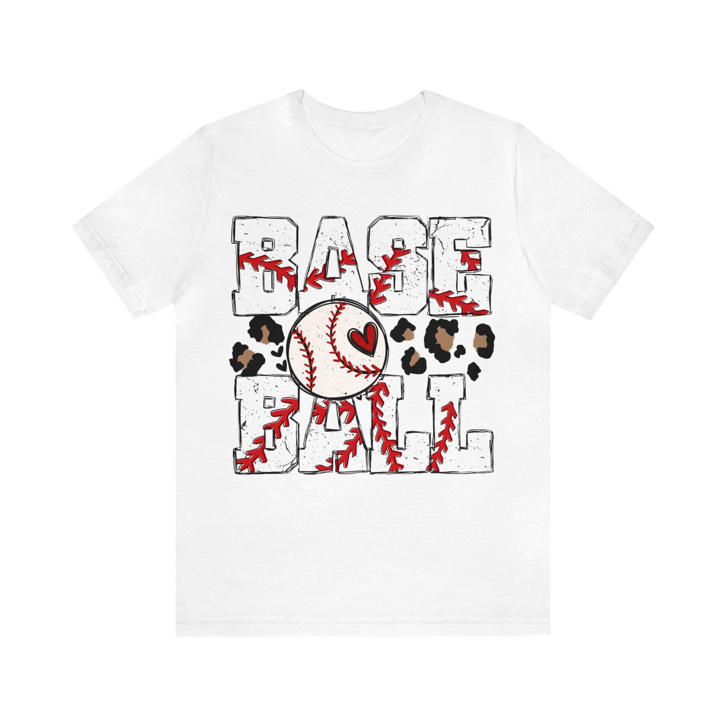 Baseball Letters Jersey Short Sleeve Tee