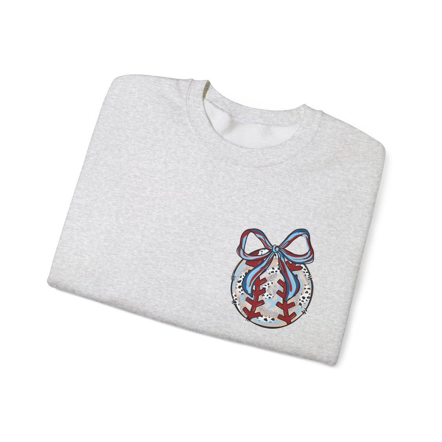 Doodle Baseball Pocket Heavy Blend™ Crewneck Sweatshirt