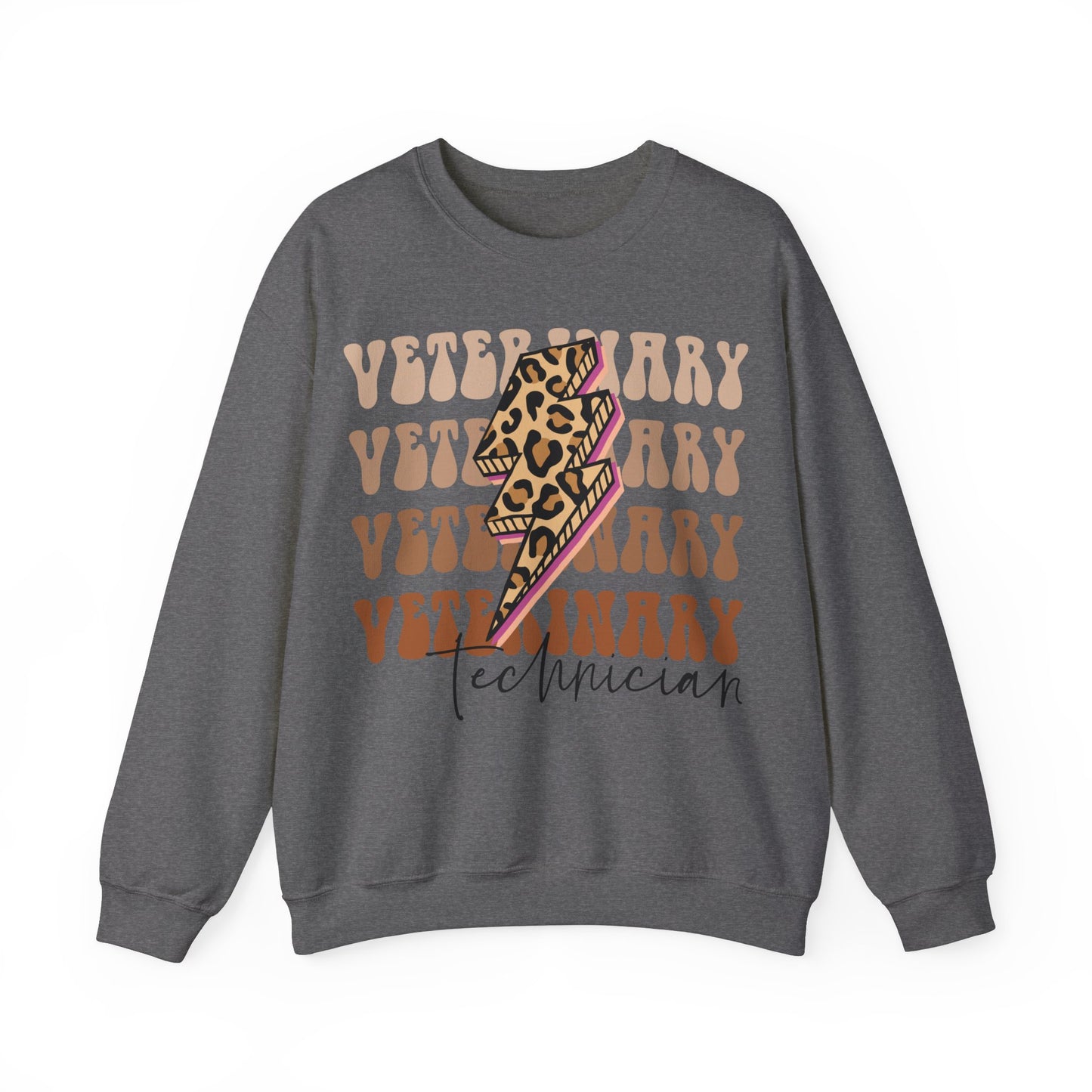 Vet Tech Lighting Bolt Heavy Blend™ Crewneck Sweatshirt