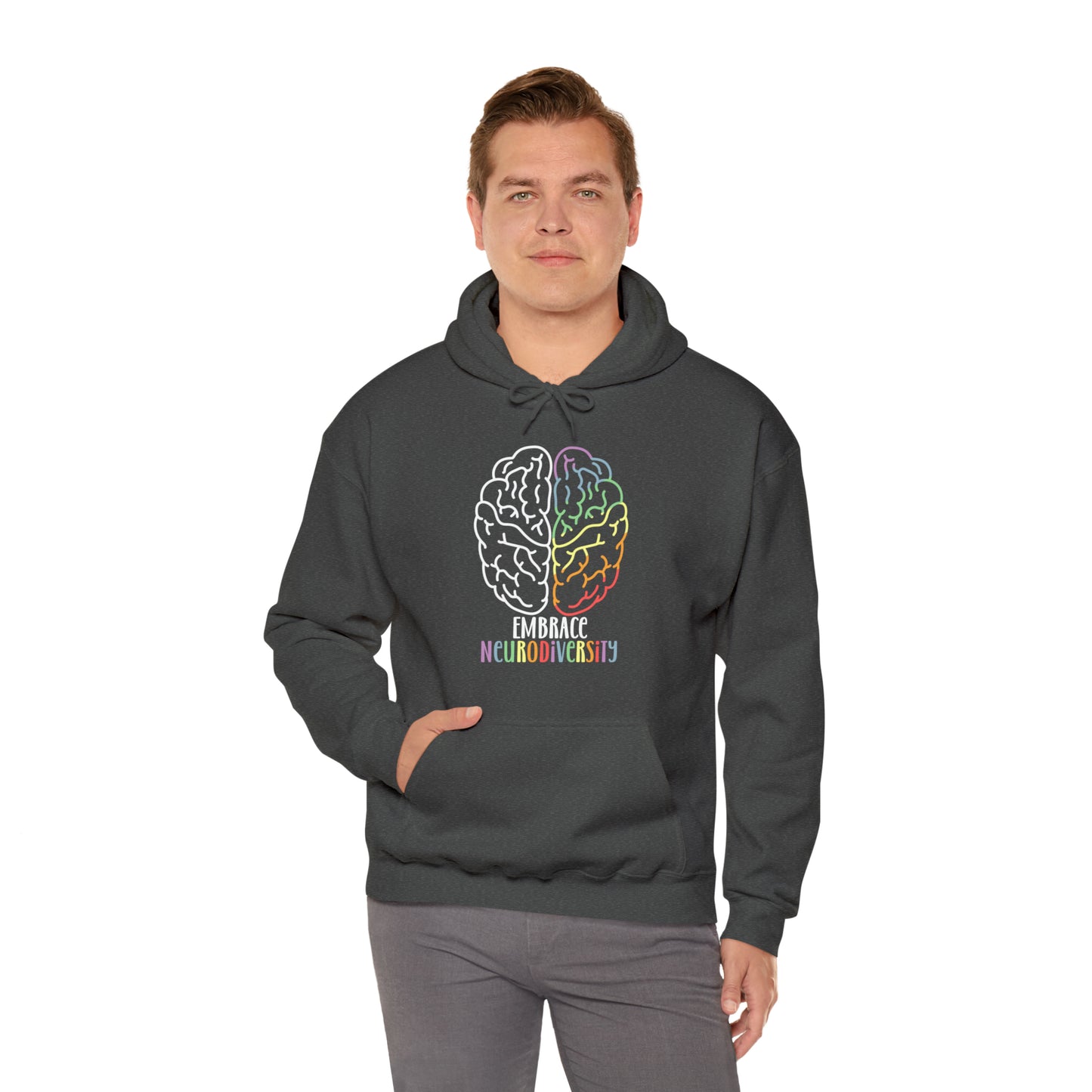 Embrace Neurodiversity Heavy Blend™ Hooded Sweatshirt