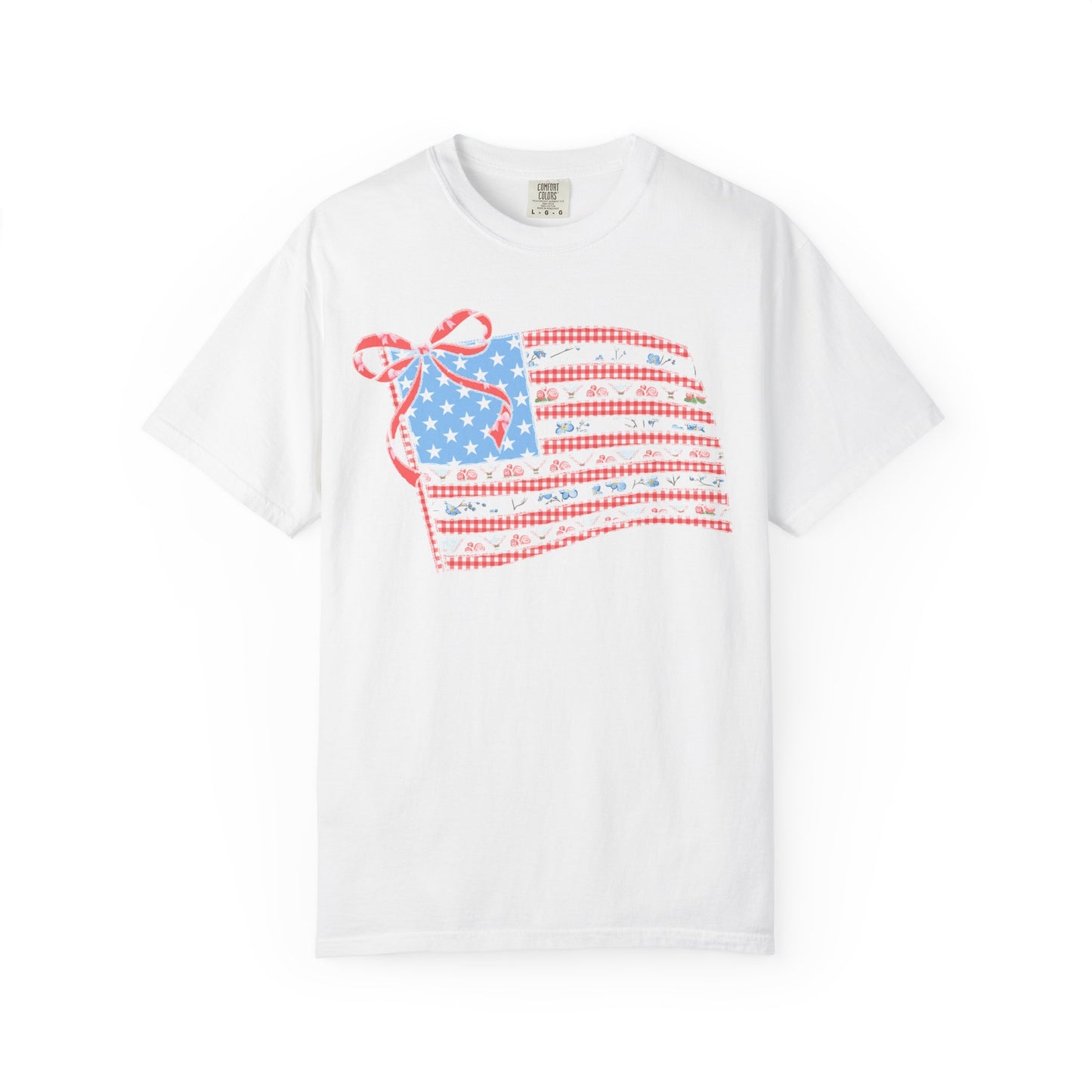 Vintage Floral Flag Garment-Dyed T-shirt