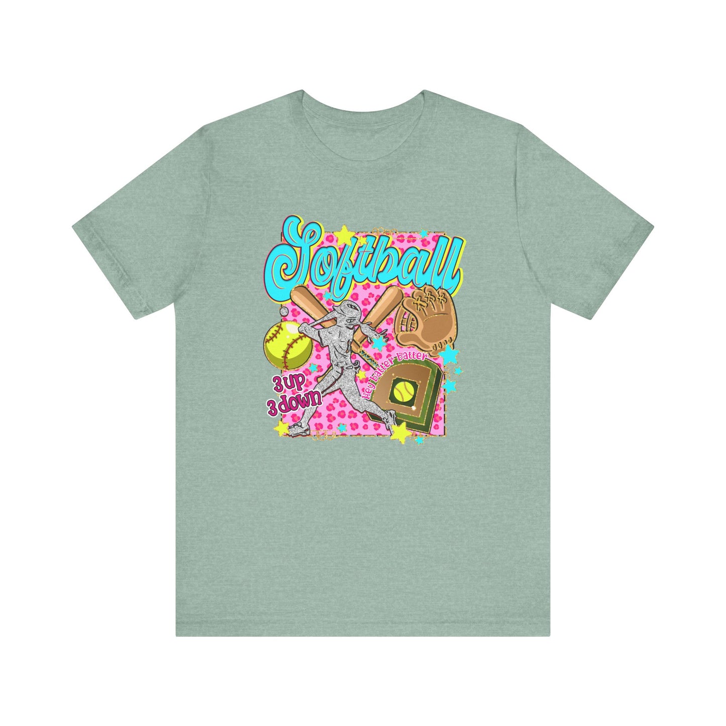 Retro Softball Jersey Short Sleeve Tee