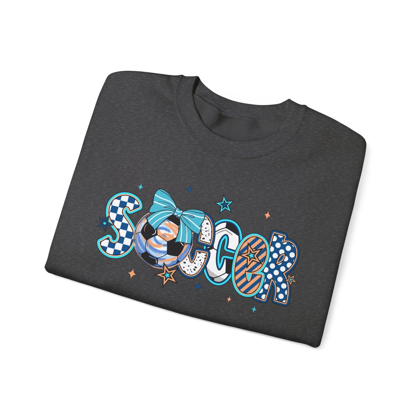 Doodle Soccer Heavy Blend™ Crewneck Sweatshirt