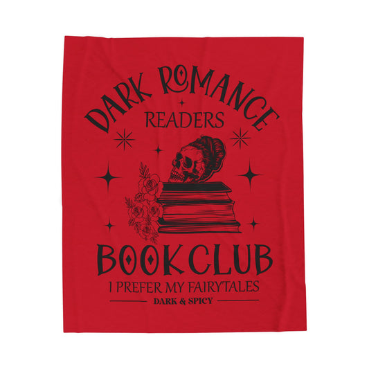 Dark Romance Readers Book Club Velveteen Plush Blanket