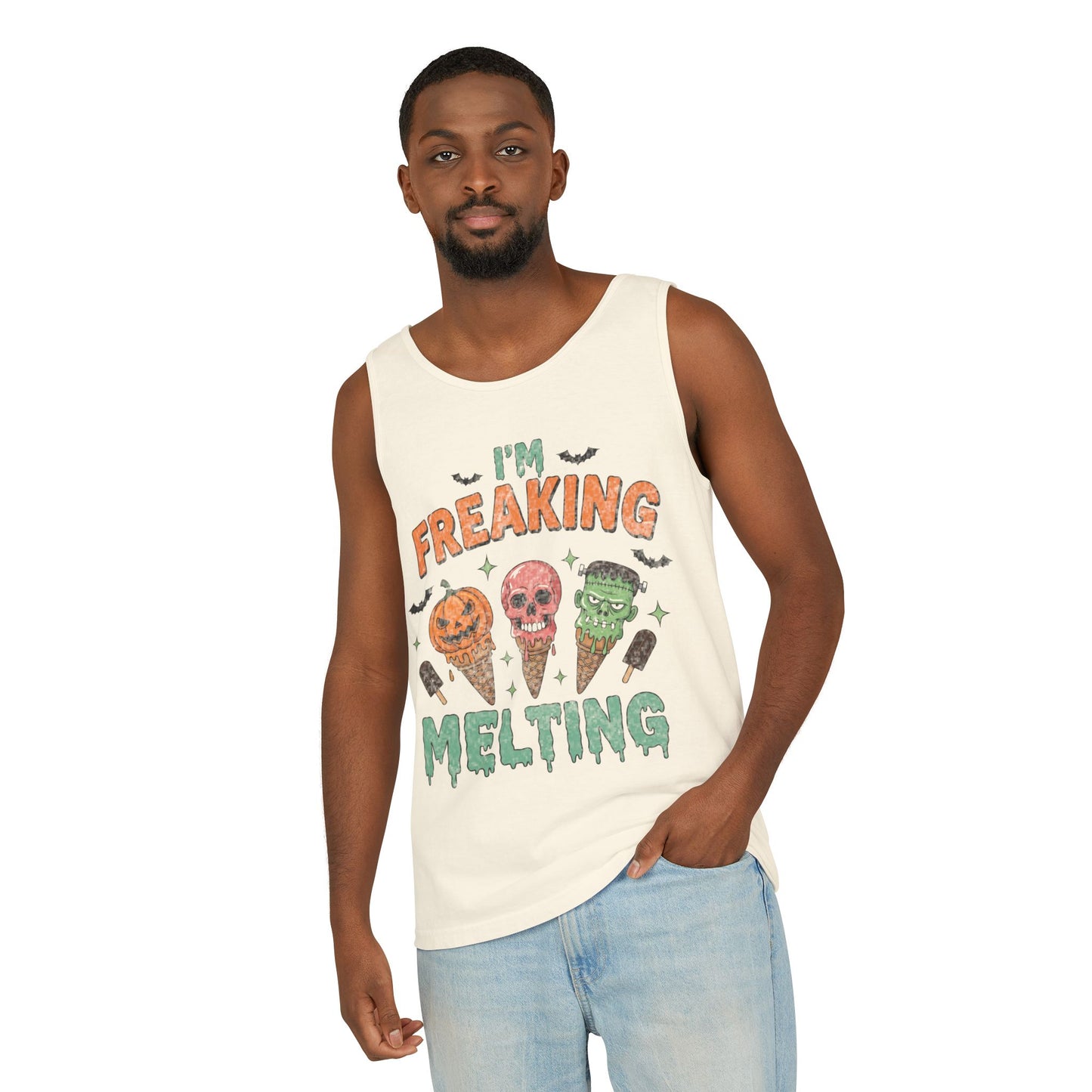 Im Freaking Melting Garment-Dyed Tank Top