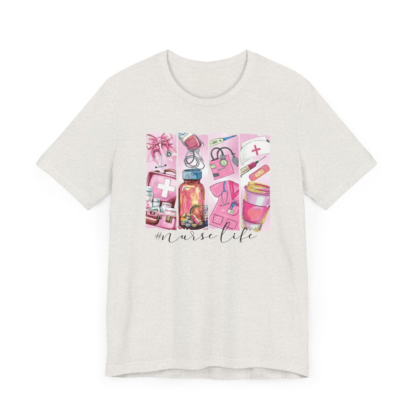 Nurse Life Brushstrokes Jersey Short Sleeve Tee