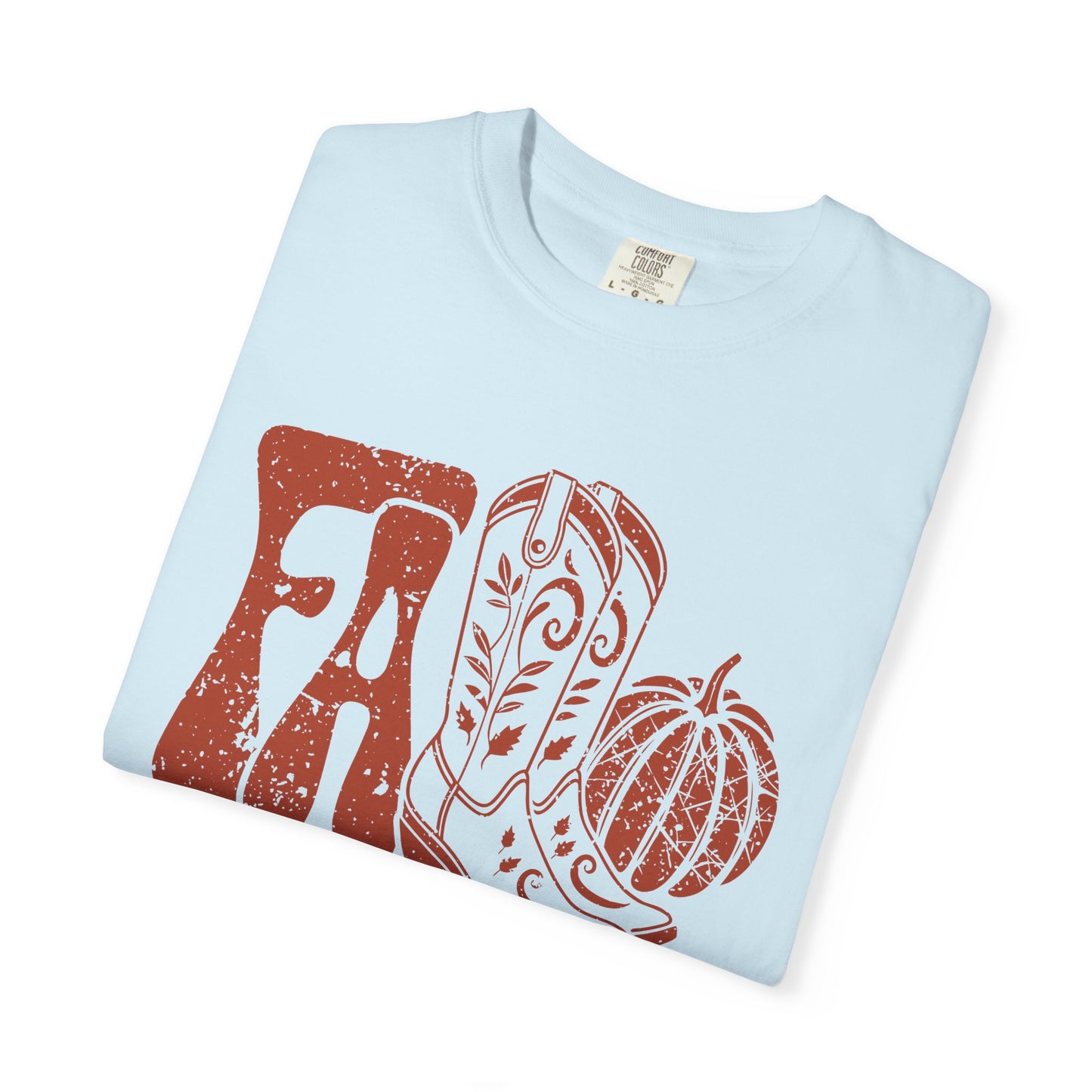 Western Fall Orange Garment-Dyed T-shirt