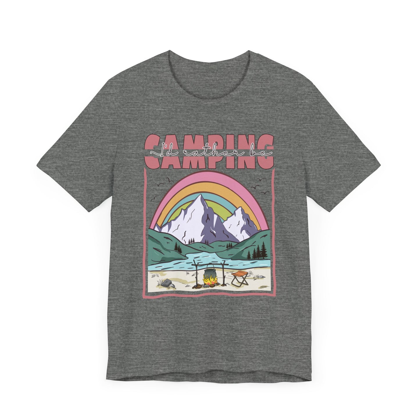 I’d Rather Be Camping Jersey Short Sleeve Tee