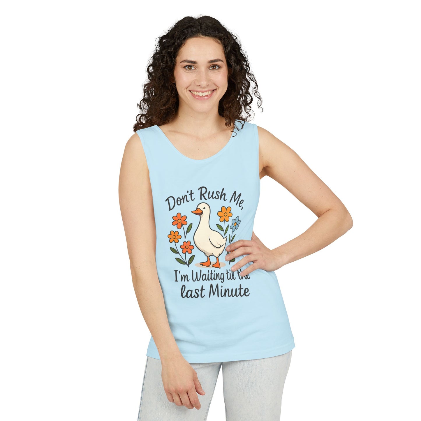 Dot Rush Me  Garment-Dyed Tank Top